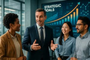 Formation en entreprise alignée avec la stratégie pour renforcer la performance, l’engagement et la compétitivité.