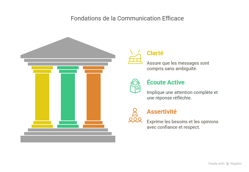 Visuel illustrant les étapes clés de la transition vers le management, montrant un manager entouré de collaborateurs, symbolisant le leadership, la communication et la gestion des conflits, thèmes phares des formations Leaderseed à Toulouse-Blagnac.